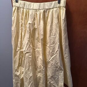 Sunny Yellow A-Line Women's Skirt